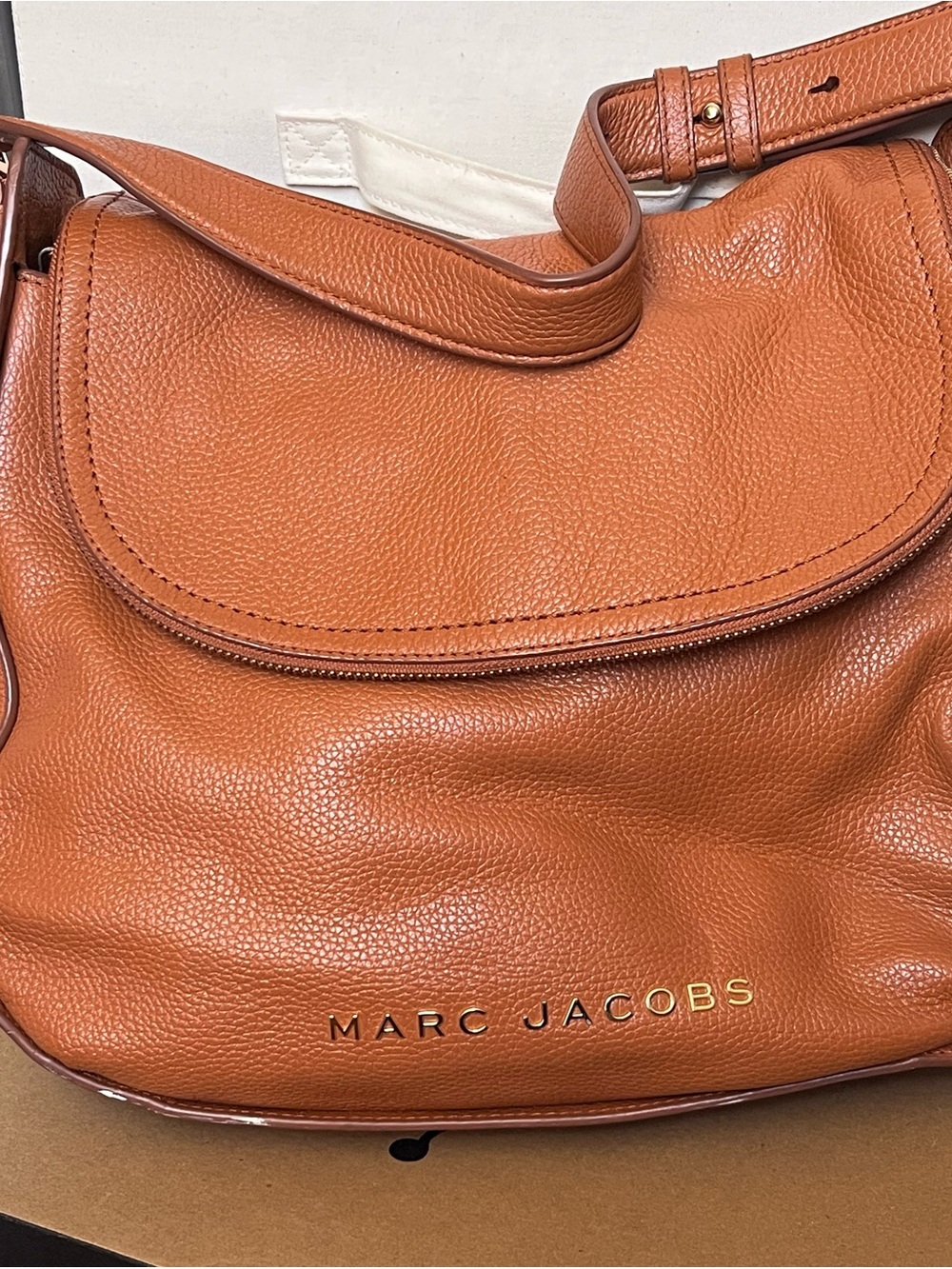 Marc Jacobs Pebbled Leather Shoulder Bag - Tan Brown - Picture 3 of 9